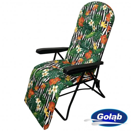 Leżak/Fotel sześciopozycyjny z podnóżkiem