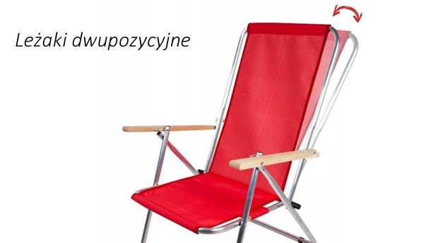 Leżaki plażowe dwupozycyjne